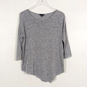 The Limited Boat Neck Shirt Women's Medium Gray